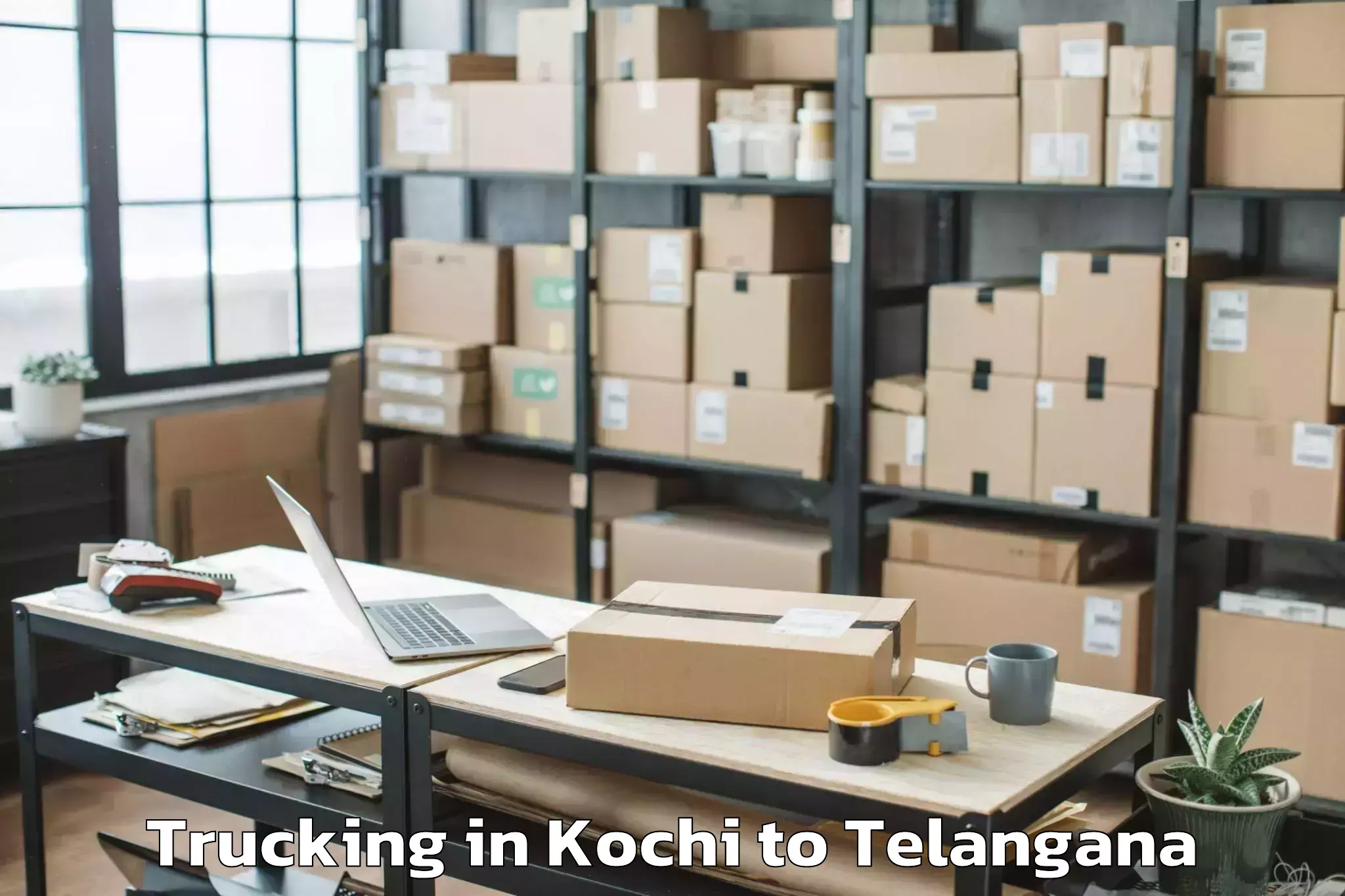 Leading Kochi to Timmapur Lmd Colony Trucking Provider